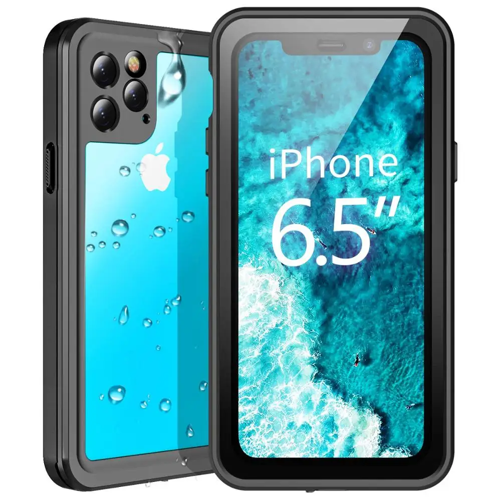 

For iPhone 11 Pro Max Waterproof case Shock Dirt Snow Proof Protection for iPhone11 Pro Max 6.5inch case With Touch ID Cover