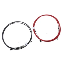 Универсальный Дроссельный кабель для морских лодок рычаг управления двигателем 8 футов черный+ красный