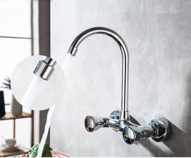 kitchen wall faucet 9 wide