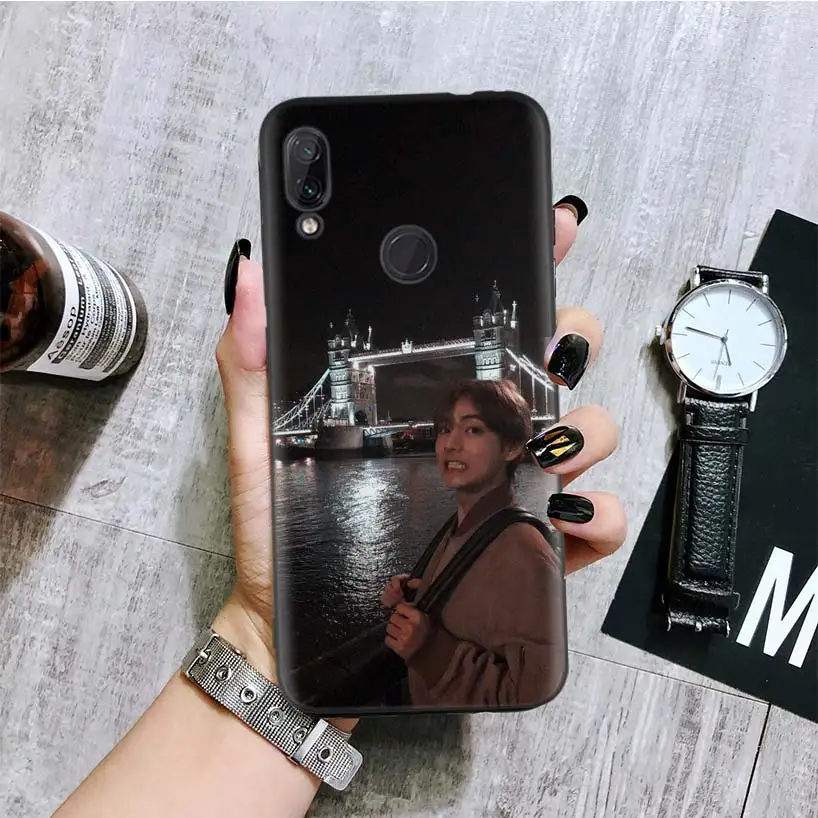 BA067-1 Kpop Ким V Taehyung черная крышка чехол для телефона для Xiaomi Redmi Note фотоаппаратов моментальной печати 8 7 7S 7A 6 S2 GO K20 Pro 6A mi 6X 5X A1 CC 9 8 Coque - Цвет: BA067-1