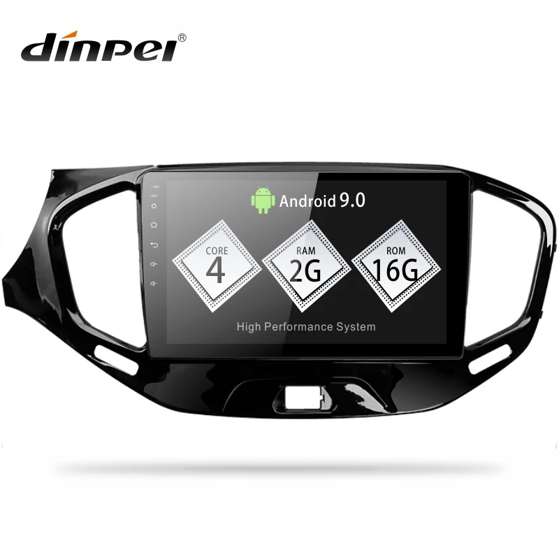 Dinpei Android 9 0 автомобильный Радио мультимедийный плеер для LADA Vesta Cross sport 2015 2019 видео