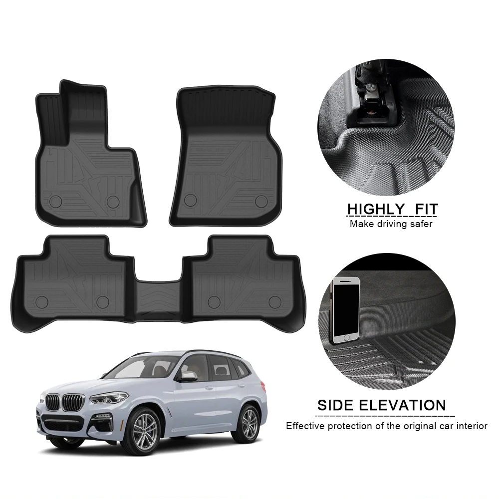 Полное окружение специальный коврик для ног BMW X3 2018 2019 2020 5 сиденья Автомобильные