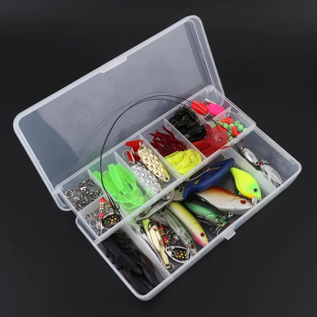16Pcs Fishing Lures Spinners Baits Spoon Set with Tackle Bag Trout Bass  Salmon Pike Walleye Fishing Tackle Black Boxed Lures Jig - AliExpress