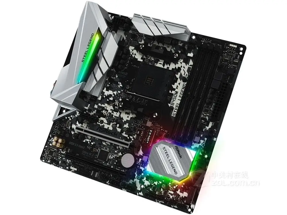New ASROCK B450M STEEL LEGEND desktop computer