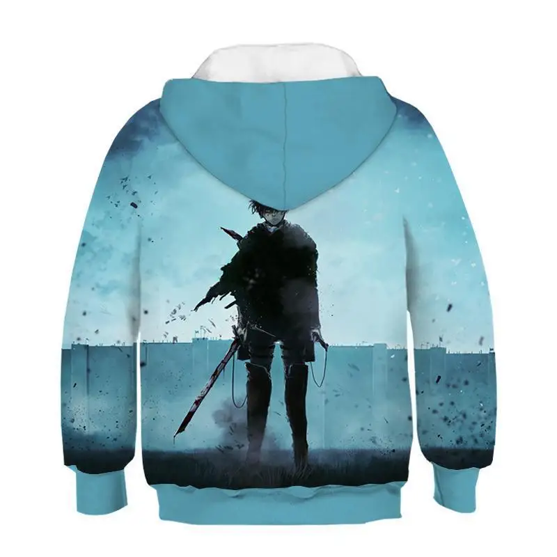Sudadera para nios y nias con estampado 3D gigante de аниме де Сангре кон сомбреро Harajuku Хип Хоп X Task Force Прямая поставка