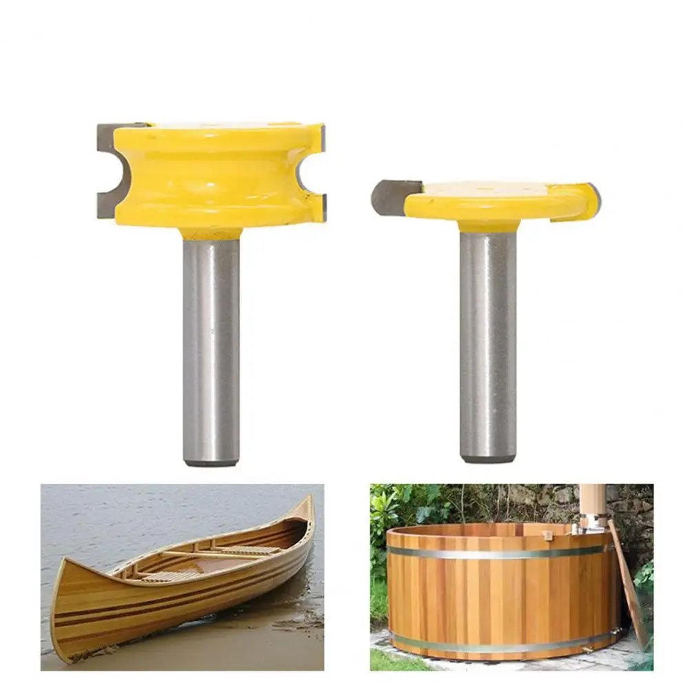 Canoe Flute and Bead Router Bit Set 8mm Shank Tungsten Cobalt Alloy