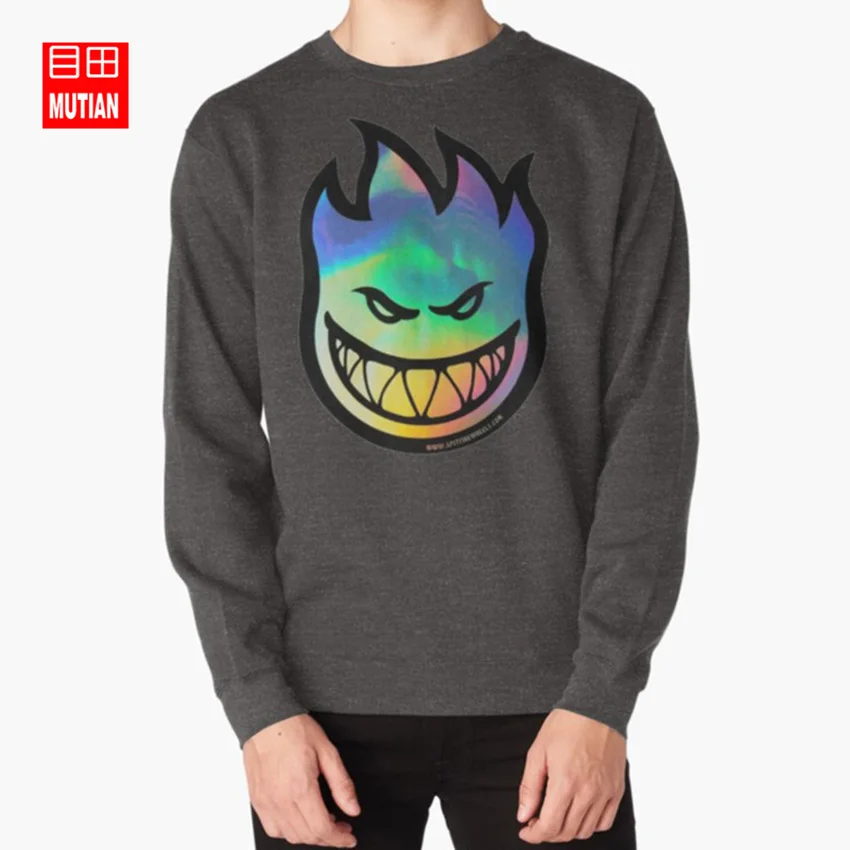 Логотип Spitfire tie die толстовки с логотипом spitfire tie die skate board - Цвет: darkgrey-sweatshirt