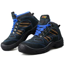 Защитная обувь со стальным носком; защитная обувь для мужчин; Рабочая обувь; мужская повседневная водонепроницаемая обувь хаки; зимняя нескользящая обувь; DXZ090