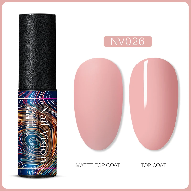 Nail Vision 60 цветов Матовый УФ-гель для ногтей 5 мл чистый цвет матовое верхнее покрытие Впитывающее полуперманентный Гель-лак для ногтей - Цвет: S06621