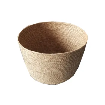 

Handmade Knitted Rustic Basket Toys Container Rattan Storage Box makeup Organizer Box New Arrived