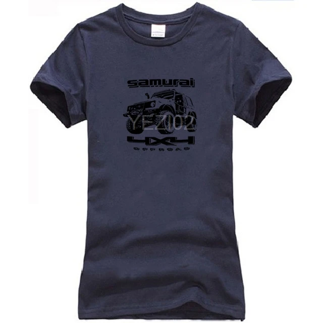 Off Road Fan Suzuki Samurai мягкая хлопковая Мужская футболка модные хлопковые топы - Цвет: women navy