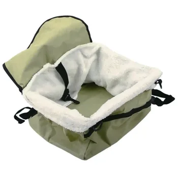 

Pet Dog Cat Travel Car Seat Carrier Belt Booster Basket Folding Bag Kennel Mat