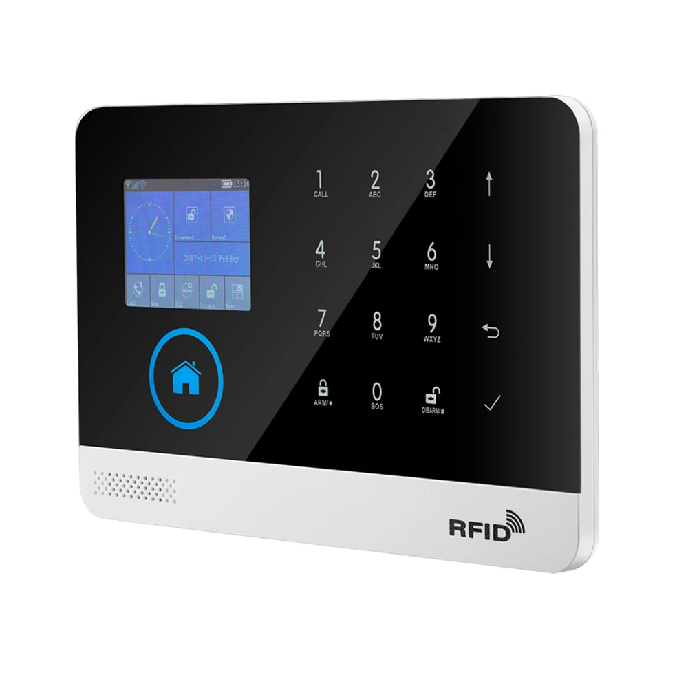 Домашняя безопасность 433 МГц Беспроводная Wi Fi GSM сигнализация SIM RFID карта