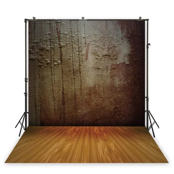

Grunge Shabby Chic Concrete Wall Background For Photography Wooden Floor Backdrop Baby Couple Portrait Photo Studio Booth Props