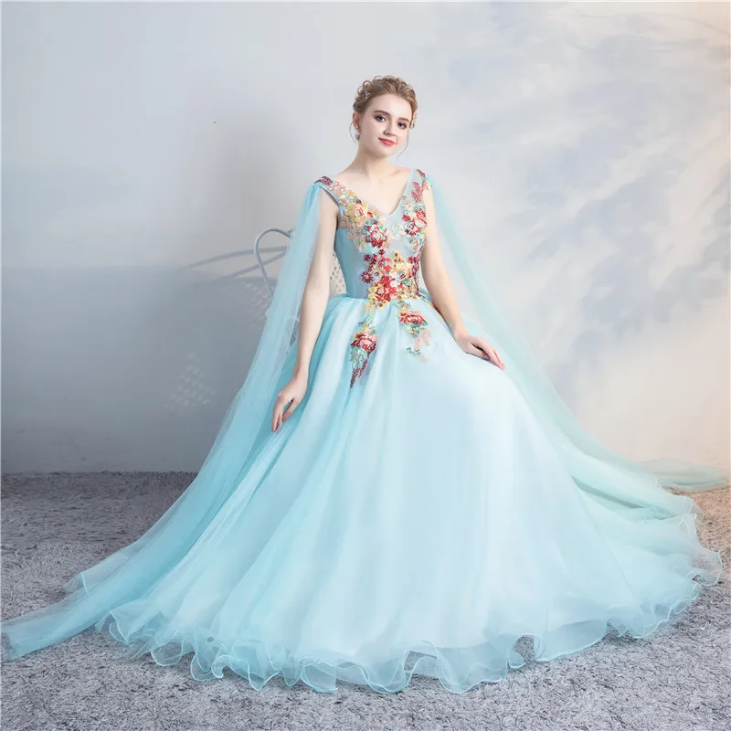 Пышные сезон: весна–лето Quinceanera платья с накидкой для девочек Бальные платья Quinceanera платья для женщин vestido 15 anos; сезон лето милое бальное платье платья для выпускного вечера