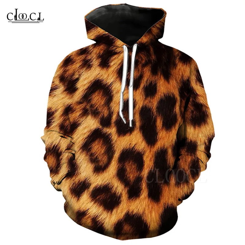 

Leopard Pattern Harajuku Hoodie 3D Printed Sweatshirt Male Female Hoodie Hoody Pullover Leopard Print Casual Woman Clothes Coats