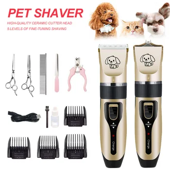 

Rechargeable Low-noise Cat Dog Hair Trimmer USB Charge Electrical Pet Hair Clipper Remover Cutter Grooming Pets Hair Cut Machine