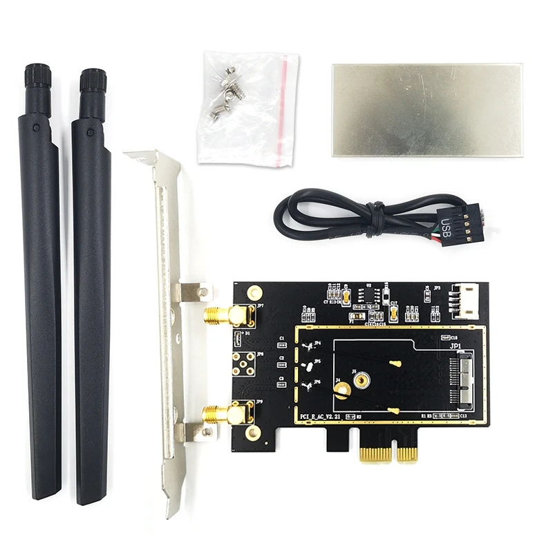 BCM94360CS2 BCM943224PCIEBT2 Wlan Wi-Fi карта для рабочего стола PCIe PCI-E 1X конвертер двухдиапазонный