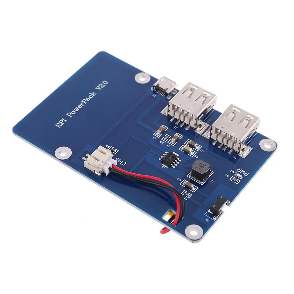 Плата расширения питания литиевой батареи с переключателем для Raspberry Pi