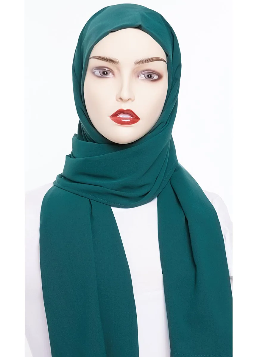 Siskakia 70*180 мусульманские женские хиджаб из Джерси шарф foulard femme hijabs Исламские шали soild качество CEY головной платок для женщин 2019