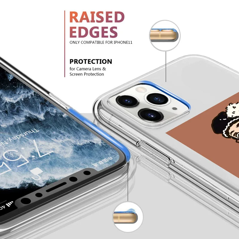 Прозрачный чехол Lovebay с художественным рисунком для iPhone 11 Pro Max X XS XR Xs 6 6s 78 Plus