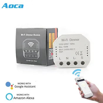 

DIY Smart WiFi Light LED Dimmer Switch Smart Life/Tuya APP Remote Control 1/2 Way Switch,Works with Alexa Echo Google Home