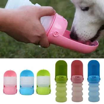 

Portable Dog Water Bottle Pet Outdoor Travel Walking Drinking Dispenser Drink Cup Bowl Feeder