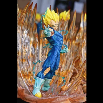 

Dragon Ball Statue Oversized Vegeta GK with Light Effects and Sound Effects Full-Length Portrait Action Figure Toy BOX 54CM Q174