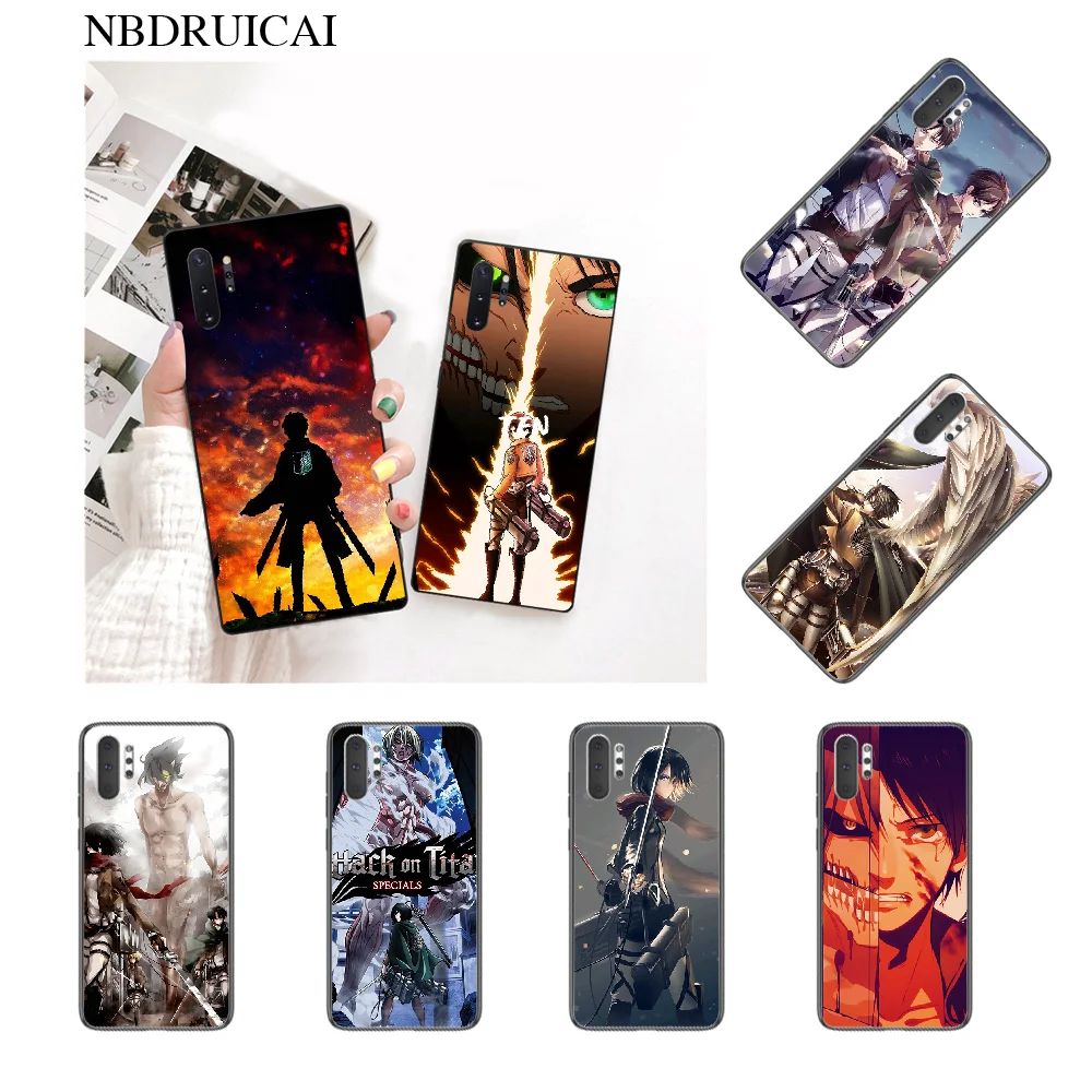 NBDRUICAI атака на Титанов АНИМЕ DIY Роскошный чехол для телефона Samsung Note 3 4 5 7 8 9 10 pro M10 20