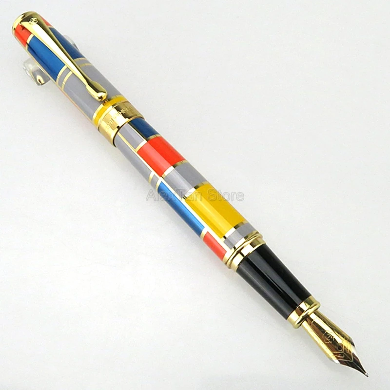 dourada caneta de tinta colorida iridium médio