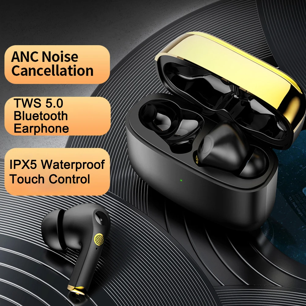 SUPER DEALS! TWS 5.0 Auriculares Bluetooth Earphone ANC Noise Canceling Headset Waterproof Wireless Earbuds With Microphone fone de ouvido