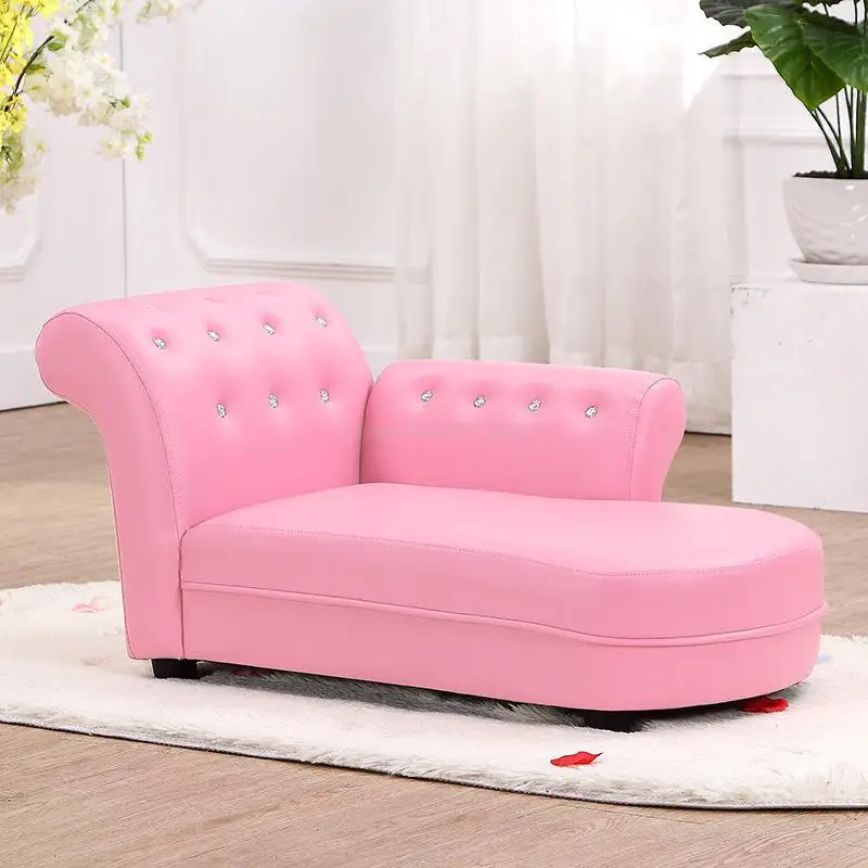 Детский диван высокого качества шезлонг кресло детский сад Экологически чистая ткань+ губка кресло розовый белый детский подарок - Цвет: 1