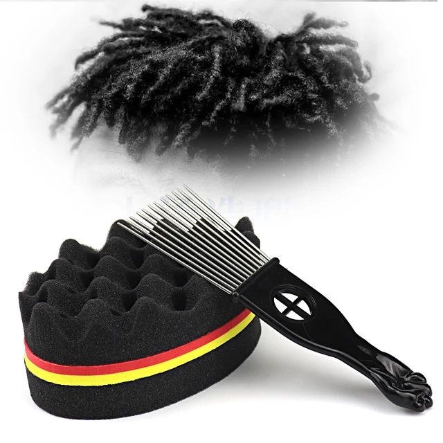 Hair Sponge Brush Two-Sided Barber Curl Sponge Hair Styling Care Tool Wave  Hair