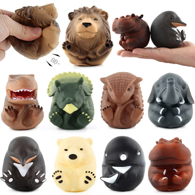 1 предмет Симпатичные шар голосовой животных мягкие резиновые Ванная комната