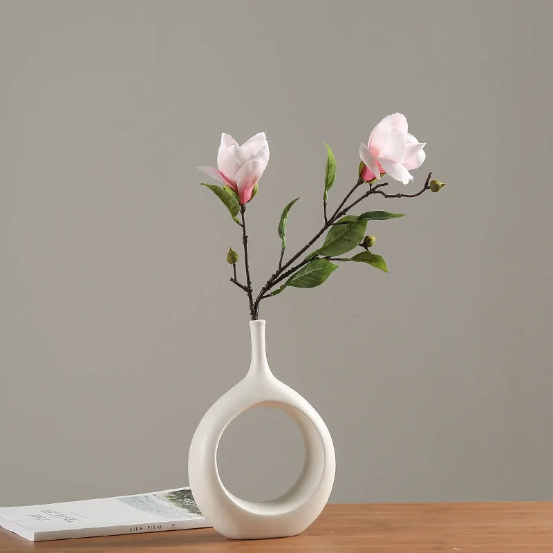Vasos de cerâmica brancos para artesanato, vasos