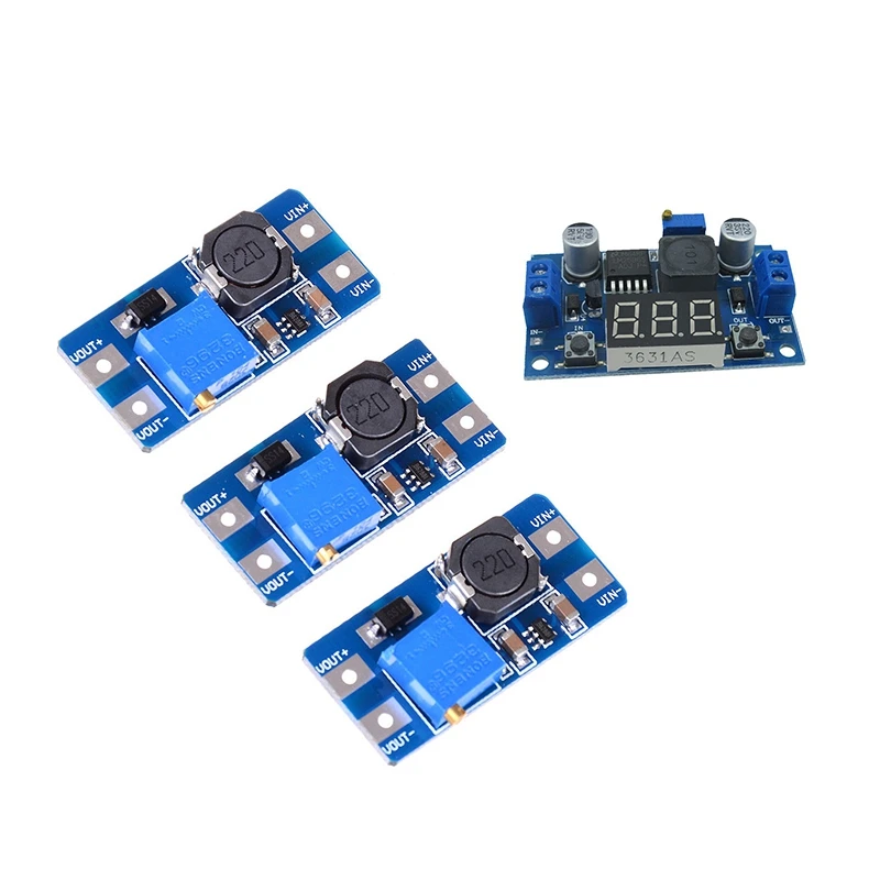 Buy 1Pcs LM2596S High-Power Step-Down Module DC-DC Adjustable Power Supply Module & 3Pcs Input 2V-24V Dc-Dc 5V/9V/12V/28V Boost Conv