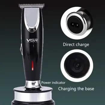 

1 Set Electric Hair Clipper Steel Cutter Cordless Rechargeable Trimmer with Limit Combs Barber Beard Grooming Tools