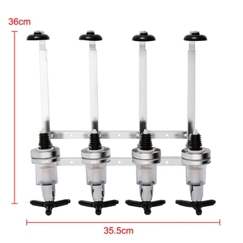 

Wall Drink Dispenser Mounted Dispenser Spirit Drink Holder Bar Aluminum
