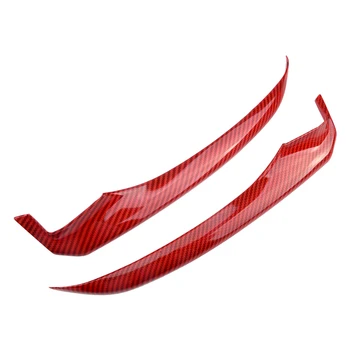 

DWCX Car Front Bumper Lip Corner Cover Trim Moulding Carbon Fiber Style Red Fit for Toyota Camry 2018 2019