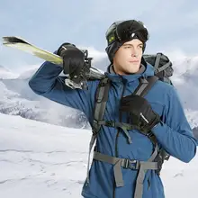 Мужские и женские зимние перчатки водонепроницаемые перчатки с сенсорным экраном противоскользящие велосипедные перчатки для катания на лыжах, верховой езды толстые теплые перчатки hs