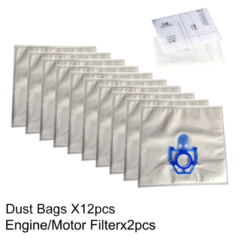 

Dust Bags Filters Set For ZELMER ODYSSEY Cobra Clarris1 49.4000 Vacuum Cleaner 12*Dust Bags 1 Set Of Filters (2Pcs) 2020