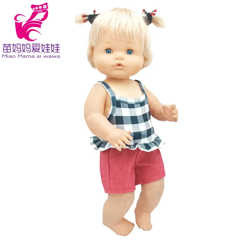 For 40 Cm Nenuco Doll Clothes 17 Inch Baby Doll Flower Shirt Pants Toys Clothing