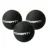 3 Pack Rubber Double Yellow Dot Replacement Squash Balls Racing Training Practice Balls Training Professional