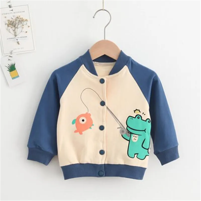 blue Weoneit/Новые куртки-бомберы с героями мультфильмов для мальчиков и девочек; детская верхняя одежда; бейсбольная форма; ветровка; Верхняя одежда для детей; пальто - Цвет: blue