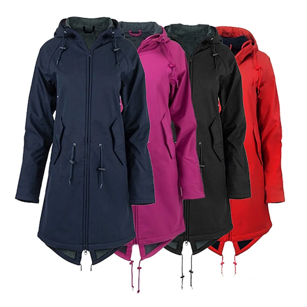 

Women waterproof Rain Button Jacket windbreaker Running Hooded Raincoat Windproof Breathable Travel Coat Мэм, ваше пальто