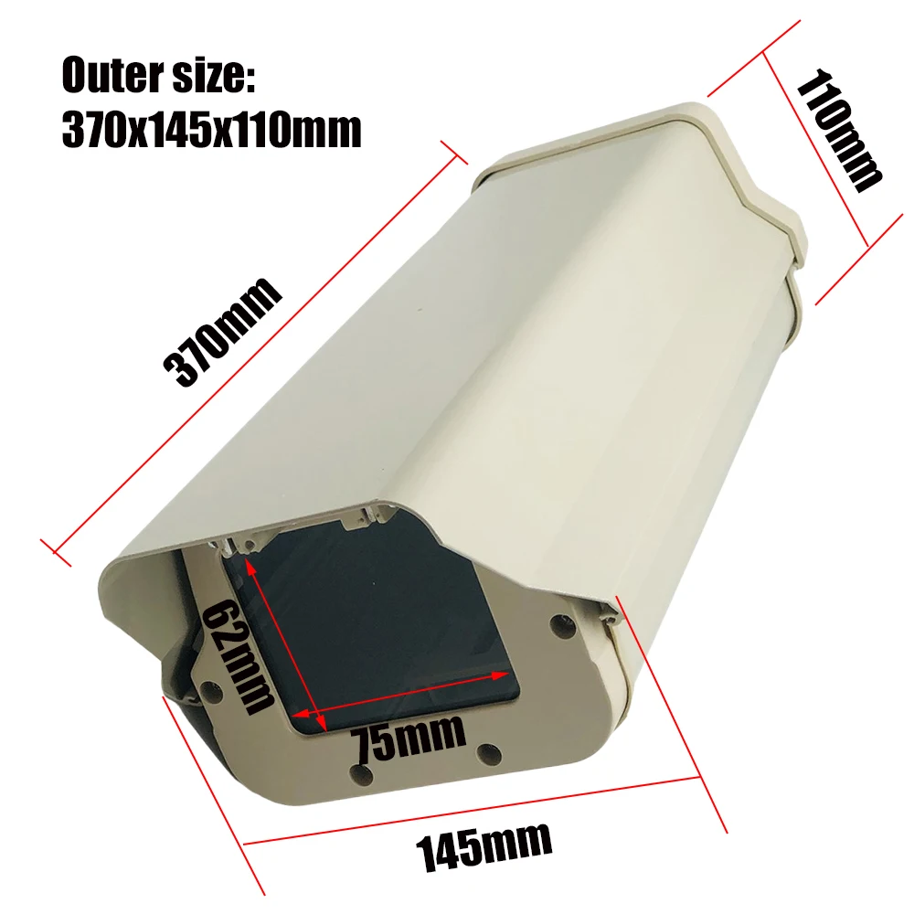 12" Ip66 Waterproof Cctv Camera Housing Cover Case Aluminum Alloy Outdoor Enclosure Casing For