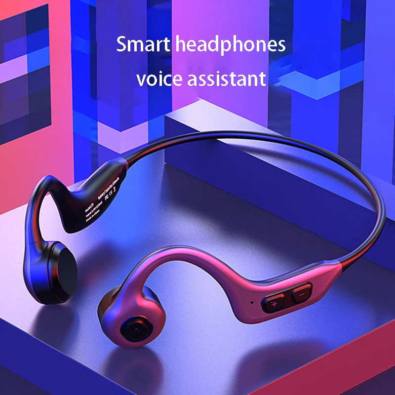 Беспроводная Bluetooth гарнитура с костным сенсором 5 0 Высококачественная