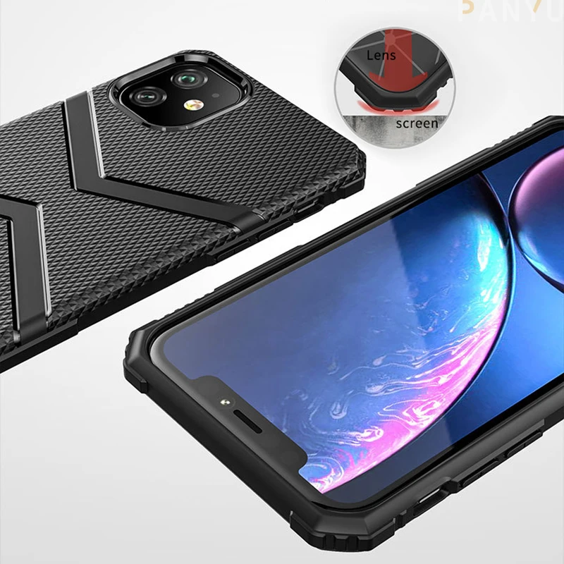 Чехол для телефона iPhone 11 Pro X XR XS Max 8 7 6 6s Plus роскошный противоударный Анти-осенний