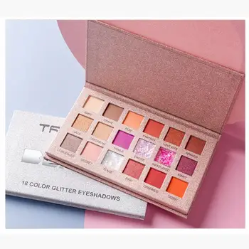 

18 Colors Matte Shimmer Eyeshadow Palette Long-lasting Waterproof Colorfast Eye Shadow Pearlescent Charming