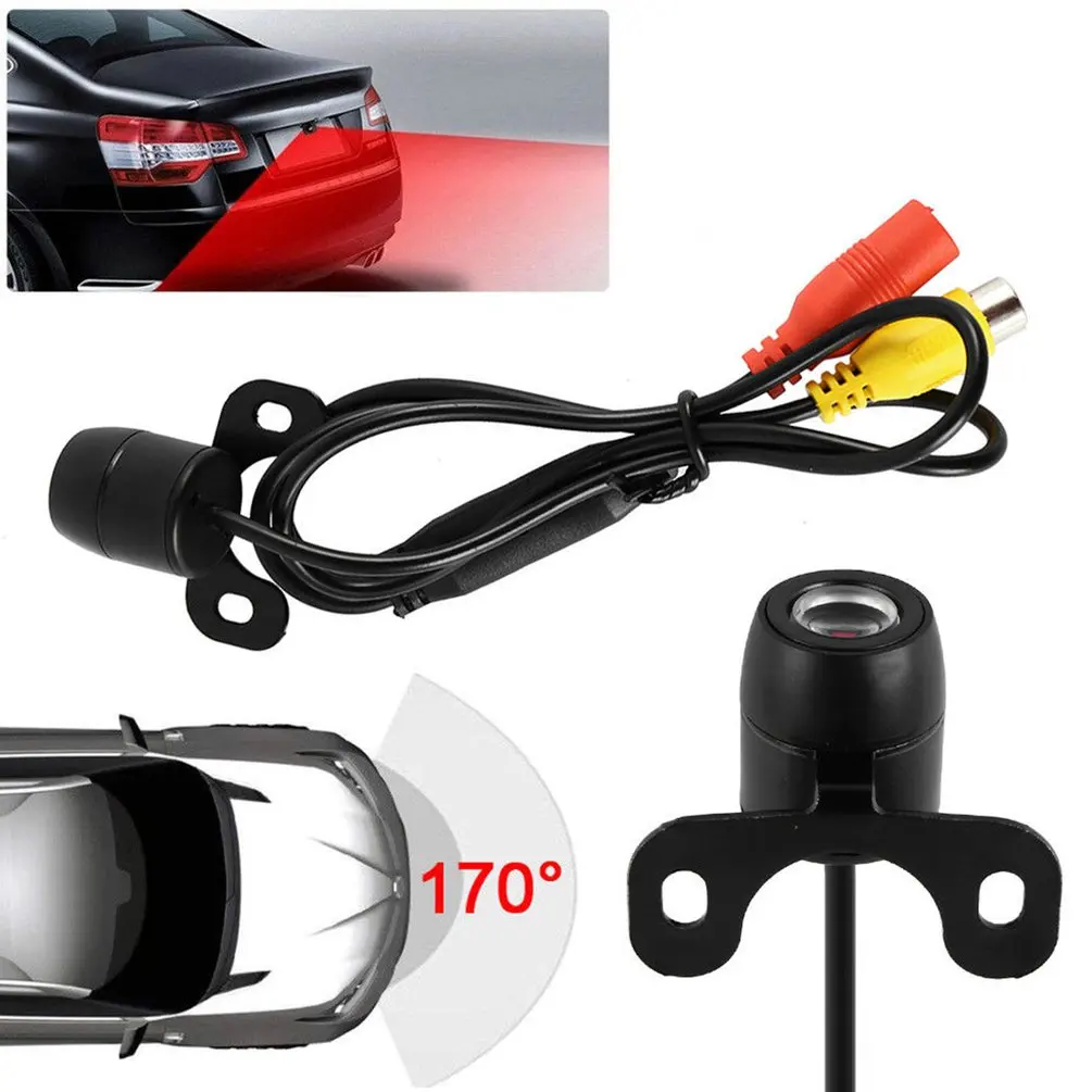 Car Rear View Camera 4 LED Night Vision Reversing Auto Parking Monitor CCD Waterproof 170 Degree HD Video